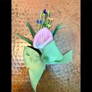 Fabric lapel Boutonnière